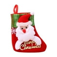 thumbnail image 2 of Pompotops Clearance Sales NEW Christmas Tree Hanging Party Tree Decor Santa Stocking Knitting Sock Gift Candy Bags, 2 of 3
