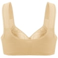thumbnail image 4 of SPZTSX Plus Size Front Closure Lace Bras for Older Women Comfort Support Everyday Bras with Wide Straps, 4 of 5