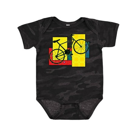

Inktastic Bike Pattern Blocks Gift Baby Boy or Baby Girl Bodysuit