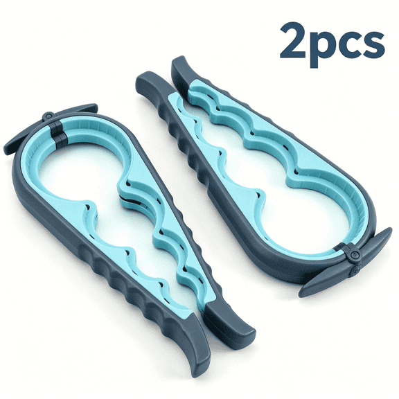 INNHOM 2 Pack Jar Opener, 4-in-1 Multi Function Bottle Opener Gripper, Non Slip Lid Opener for Kitchen, Easy Open Stubborn Lids, Jars, Bottles, Cans