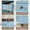 thumbnail image 4 of Joaxswe Nightstand with 3 Drawers, Bedside Table for Bedroom, Spacious Storage Cabinet for Living Room,Closet - Light Blue, 4 of 7
