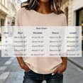 thumbnail image 3 of HongQid Womens Ribbed Knit Top Blouse Round Neck Loose Fit Solid Color 3/4 Sleeve Breathable Tunic Shirts Basic Tops Spring Summer Outfit Clothing Ladies Short Sleeve Tunic Tee, 3 of 6