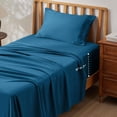 thumbnail image 1 of Juego de Sábanas Bedsure para Colchón Twin con Bolsillo Profundo y Tecnología 3M Scotchgard Azul Azulado, 1 of 8