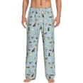 thumbnail image 2 of Lsque Cartoon Doodle Puppy Print Men's Pajama Pants, Lounge Pant - Comfortable Home Wear,Elastic Waistband, Stylish Design-XX-Large, 2 of 9