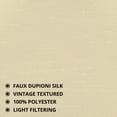 thumbnail image 5 of Half Price Drapes Off White Vintage Dupioni Silk Room Darkening Curtains for Bedroom (1 Panel), 50WX 120L, 5 of 7
