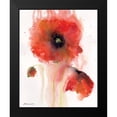 thumbnail image 2 of Marrott, Stephanie 12x14 Black Modern Framed Museum Art Print Titled - Poppy Impressions II, 2 of 5