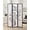 Black, variant on 3-Panel Oriental Shoji Room Divider Screen, Black
