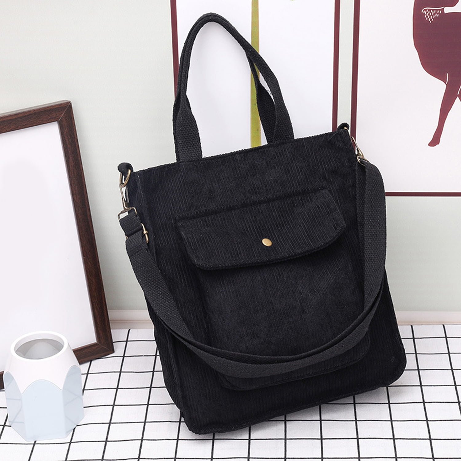 Thin Shoulder Bags Men 2023 Black Messenger Strong Fabric Bags Brief Phone  Minimalism Style Cross Body