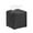 Black, variant on MUKA Tissue Box Cover Square PU Leather Tissue Box Organizer Facial Tissue Dispenser for Home and Office, 5"x5"x5"-Grey