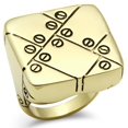 thumbnail image 1 of IP Gold Ion Plating Brass Ring with Epoxy, Jet - Size 9, 1 of 1