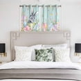 thumbnail image 3 of Easter Kitchen Curtains Window Panels, Farmhouse Spring Rabbit Eggs Flowers Leaf Wood Insulated Window Treatment Curtain, Grommet Curtains for Bedroom/Living Room/Bathroom, 2 Piece 42"Wx54"L, 3 of 8