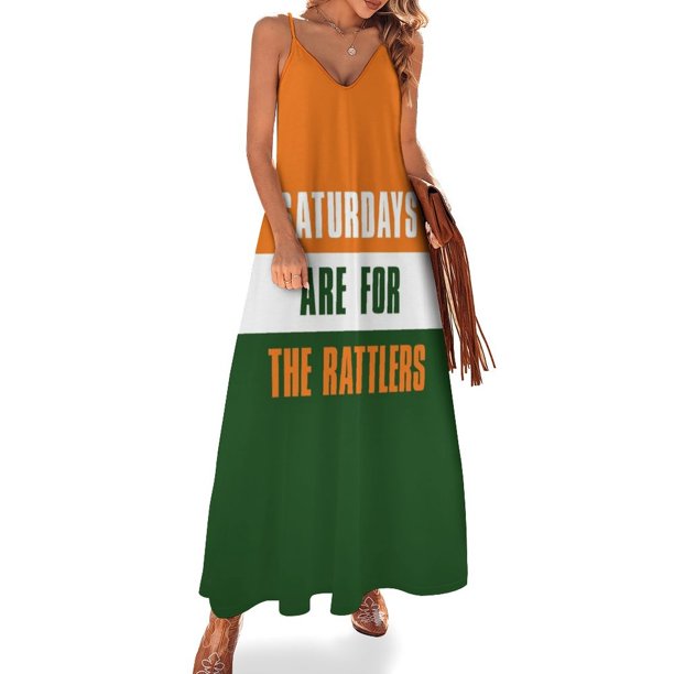 Los sábados son para The Rattlers Florida A&M University Vestido sin mangas Vestido para mujer Verano