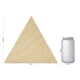 thumbnail image 4 of Triangle Wood Shapes 10 x 8-5/8-inch, Pack of 10 Tesselating Unfinished Geometric Wall Decor, Wood Cutouts to Paint, by Woodpeckers, 4 of 7