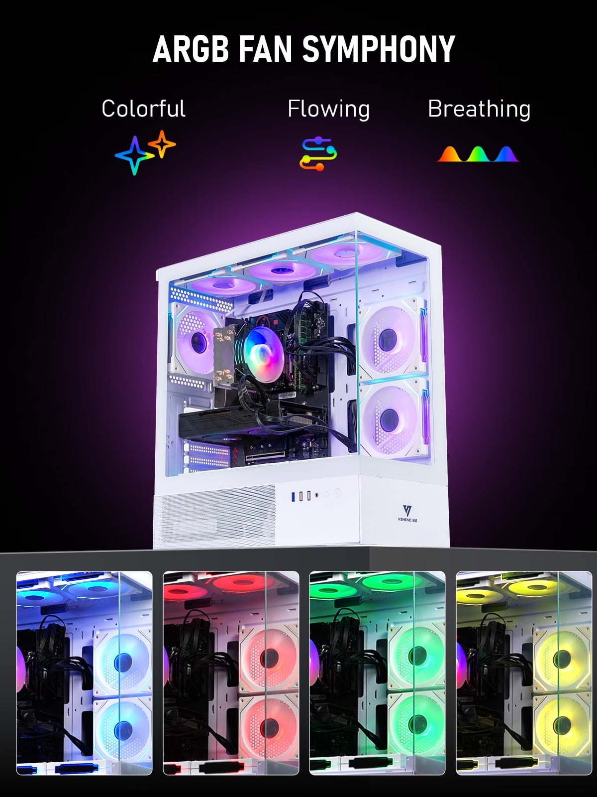 Gaming PC Computer Desktop Intel i7 Xeon E5 3.20GHz Radeon RX580