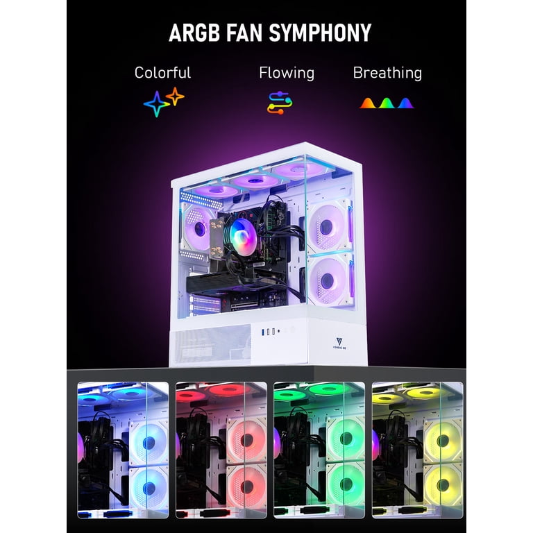 Gaming PC Computer Desktop Intel i7 Xeon E5 3.20GHz Radeon RX580