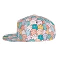 thumbnail image 3 of Haiem Colorful Cute Pig Classic Snapback Cap Flat Bill Hat Baseball Cap Adjustable Size Cotton Dad Hat, 3 of 9