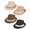 4 - Black, Khaki, Coffee, Beige, variant on Straw Trilby Fedora Hat for Men Women Short Brim Panama Sun Hat Summer Breathable Beach Hat - Khaki