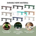 thumbnail image 4 of WestinTrends HDPE Plastic All Weather Resistant and Maintenance Free Outdoor Dining Bench Dark Green, 4 of 9