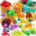 thumbnail image 1 of Juego de comida Learning Toys Play JOYIN para niños pequeños con 69 piezas, 1 of 8