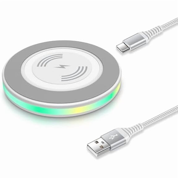 15W iPhone 16e Wireless Charger Fast Charging Pad for iPhone 16 15 14 13 12, Android Fast Wireless Charger for Google Pixel 9a 9 Pro XL Fold 8a 8 Pro 7a 7 Pro 6 Pro, Samsung Galaxy S25 Ultra S24 S23