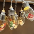 thumbnail image 2 of Christmas Snow Ball String Lights Vintage 10/20 LED Bulbs String Light with Snow Scene for Home Patio Fireplace Xmas Tree Decor, 2 of 7