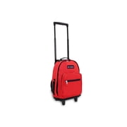Everest Unisex Wheeled Backpack, Red Black