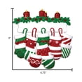 thumbnail image 6 of Personalized Family Christmas Ornament 2024 - Family of 12 Knit Winter Stocking Mitten Ornaments, 6 of 10