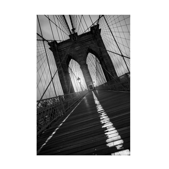 Moises Levy 'Brooklyn Bridge Study I' Canvas Art