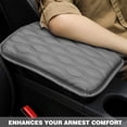 thumbnail image 3 of Universal Center Console Cover for Most Vehicle, SUV, Truck, Car, Waterproof Armrest Cover Center Console Pad, Car Armrest Seat Box Cover Protector (Gray), 3 of 7