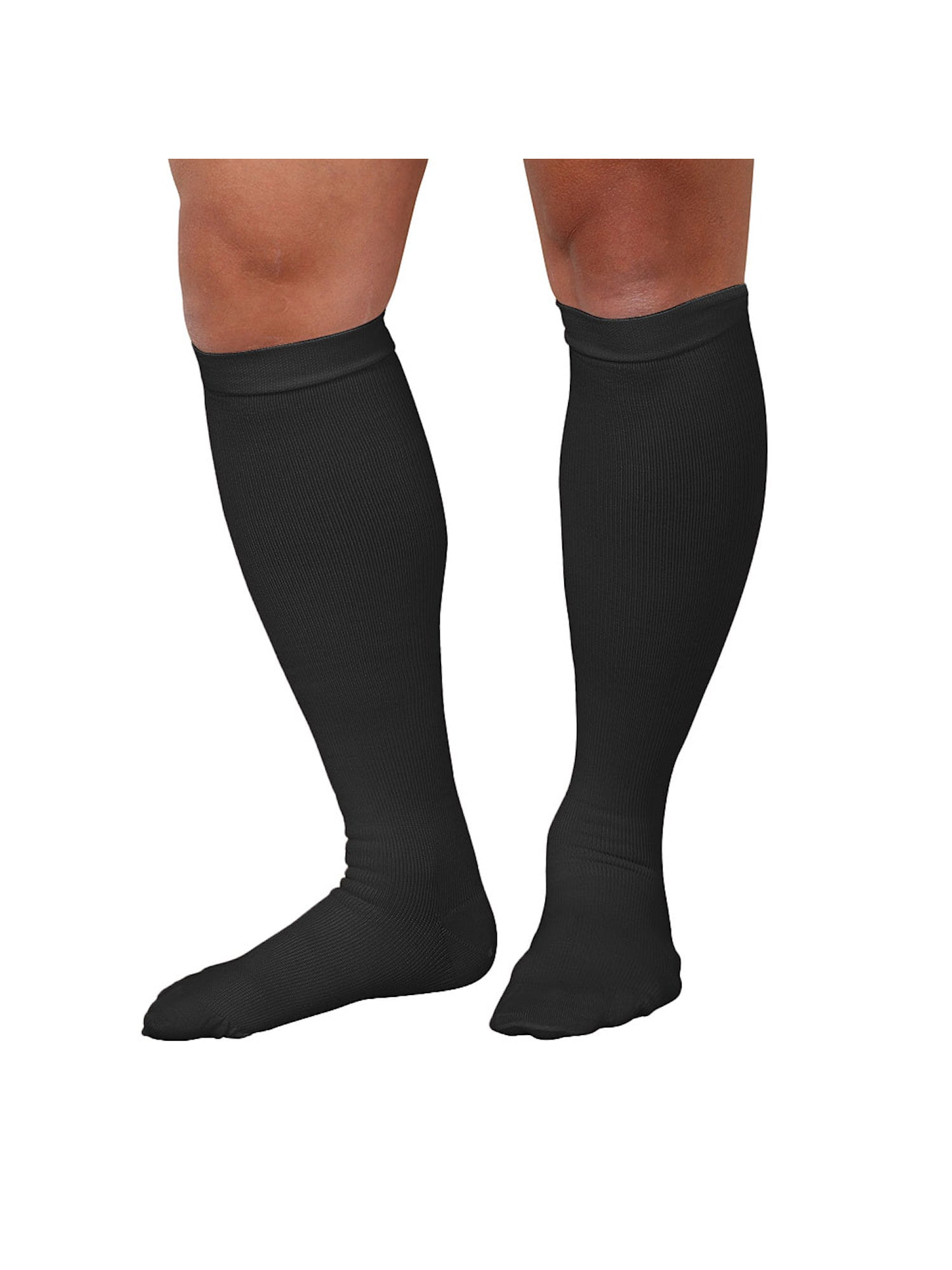 Support Plus Men's Moderate Compression Knee High Socks -15-20mmHg ...