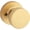Brass, variant on Kwikset Pismo Knob with Round Rose Half Dummy in Venetian Bronze