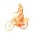thumbnail image 4 of Personas en miniatura a escala 1/87, figuras arquitectónicas sin pintar, modelo de personas pequeñas para accesorios de fotografía, colección de Chica en bicicleta, 4 of 8
