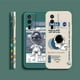 thumbnail image 5 of Case For Redmi K60E K50 K40S K40 K30 K20 10C 9 8A 8 10 Pro 4G 5G Colour Simple Liquid silicone Case Funny Astronaut Spacewalk, 5 of 5