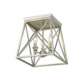 thumbnail image 4 of Z-Lite - Trestle - 3 Light Flush Mount in Industrial Restoration Style - 11, 4 of 5