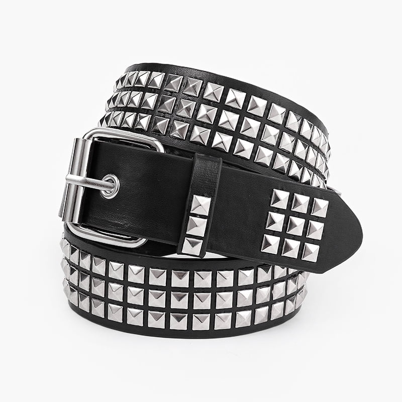 Studded Belt Punk Belt Y2K Goth Belt for Men or Women - Walmart.com