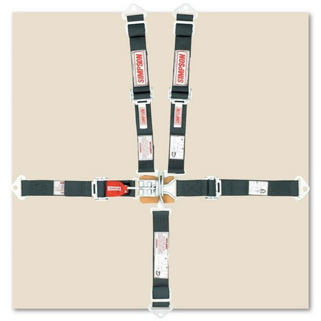 Simpson Sécurité SIM29025BK Système de Harnais 5 Points JR Wrap, Noir