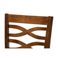 thumbnail image 4 of Baxton Studio Lanier Modern and Contemporary Grey Fabric Upholstered Walnut Brown Finished 2-Piece Wood Counter Height, 4 of 7