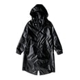 thumbnail image 4 of Aihuaihua Men's Windbreaker Jacket with Hood Long Waterproof Anorak Lightweight Long Reflective Stage Performance Trench Coat Outerwear Evening Show Outdoor Hiking Jackets Black XXXL, 4 of 4