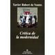 thumbnail image 1 of CRITICA DE LA MODERNIDAD Anagram XAVIER RUBERT DE VENTOS, 1 of 2