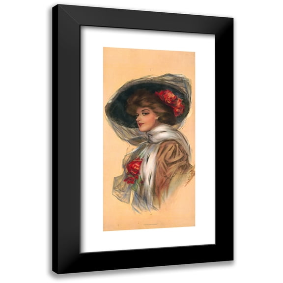 Hamilton King 9x14 Black Modern Framed Museum Art Print Titled - From Broadway (1907)
