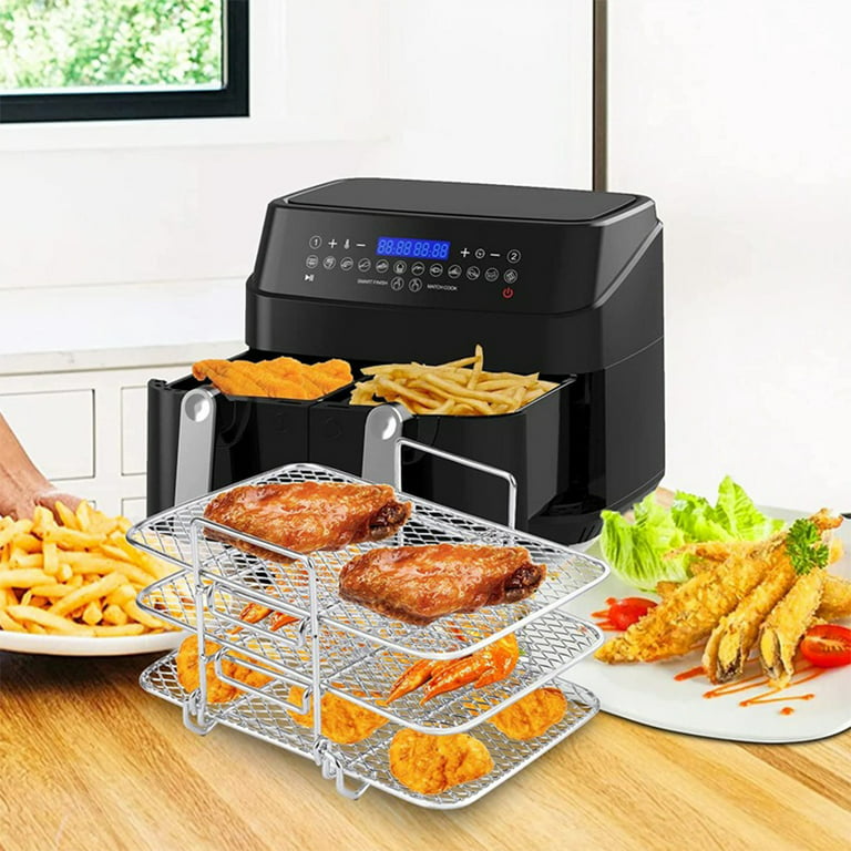 GoWISE GW22954 7-Quart Electric Air Fryer with Dehydrator & 3 Stackable Racks - Mint