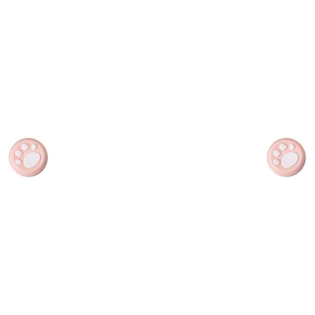 Injueey Stick Caps Cómodo Antideslizante Reemplazo perfecto blanco sobre rosa 2Conjunto