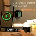 thumbnail image 5 of Use el Cargador Inalámbrico del Reloj con Enchufe USB, el Cargador Inalámbrico, el Soporte Inalámbrico para Teléfono, el Despertador, la Base de Carga Rápida, 5 of 5