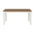 thumbnail image 2 of Powell Jane Vanilla White & Brown Dining Table, 2 of 9