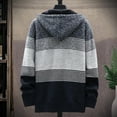 thumbnail image 6 of Men's Classic Soft Sweater Autumn Winter Men Plus Thick Sweater Large Size Hooded Cardigan Hat Comfortable Stylish Sweaters, 6 of 6