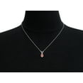 thumbnail image 6 of SuperJeweler 1/2 Carat Pear Shape Morganite Necklace In Sterling Silver, 18 Inches For Women, 6 of 6
