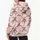 thumbnail image 3 of Sudadera con capucha y manga larga para mujer, informal, con estampado navideño, cremallera, manga larga, poliéster, 3 of 6