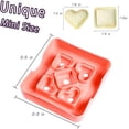 thumbnail image 3 of Mini Sandwich Cutter and Sealer for Kids - DIY Pocket Sandwich for Boys and Girls - Bread Crust Cutter - Perfect for Lunch Box, Bento Box, Snacks, Party Platters - 2 Shapes (Heart, Square)., 3 of 4