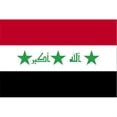 thumbnail image 1 of Annin Flagmakers 193861 5 Pi X 8 Pi Nyl-Glo Iraq Flag Single-Reverse 2008, 1 of 1