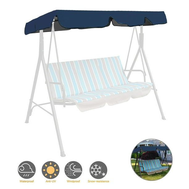 Odomy Seater Outdoor Garden Patio Swing Canopy Top Waterproof Sunshade Cover Replacement Blue Com - Patio Swing Canopy Replacement Blue Odomy Seater Outdoor Garden Patio Swing Canopy Top Waterproof Sunshade Cover Replacement Blue Com - Patio Swing Canopy Replacement Blue